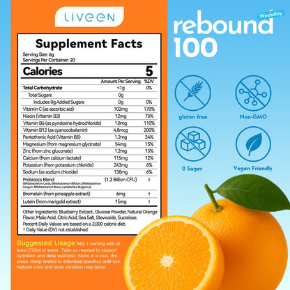 Rebound 100 - Orange Weekday Edition